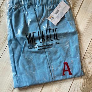 Vive Le Fete Micro-Checked Shorts, Monogrammed "A"